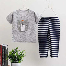Load image into Gallery viewer, Kids Short Sleeves with Pants Pajamas
