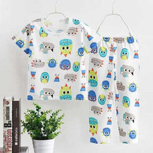 Load image into Gallery viewer, Kids Short Sleeves with Pants Pajamas
